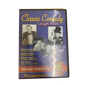 Classic Comedy Laugh Pack DVD Collection Digitally Remastered 4 Full Length Feat